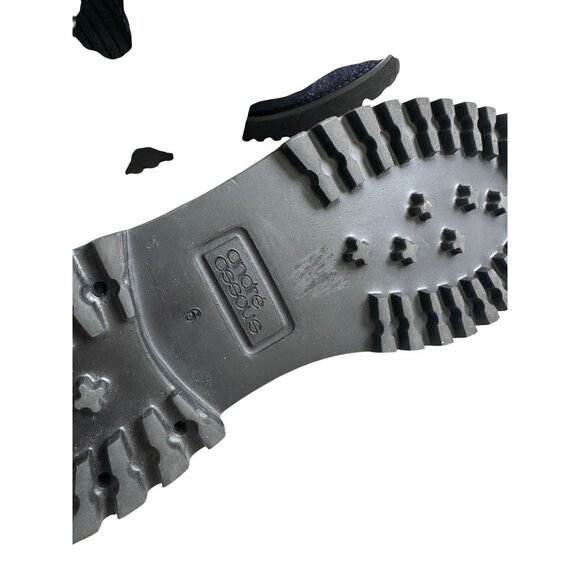 ANDRE ASSOUS Navy Blue Suede Ankle Boots Size 6 - Picture 5 of 9